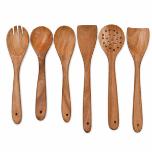 PREMIUM NEEM WOOD SPATULA SET OF 6