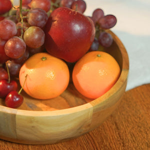 Premium Brown Neem Wood Serving Bowl - 500ml