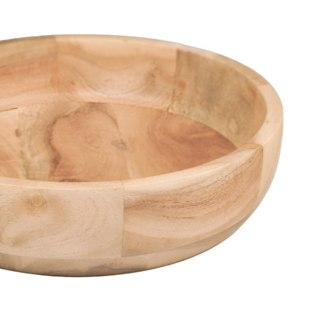 Premium Brown Neem Wood Serving Bowl - 500ml