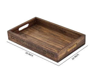 Rectangular Mango Wood Serving Tray - (20 x 12 x 2 Inch)