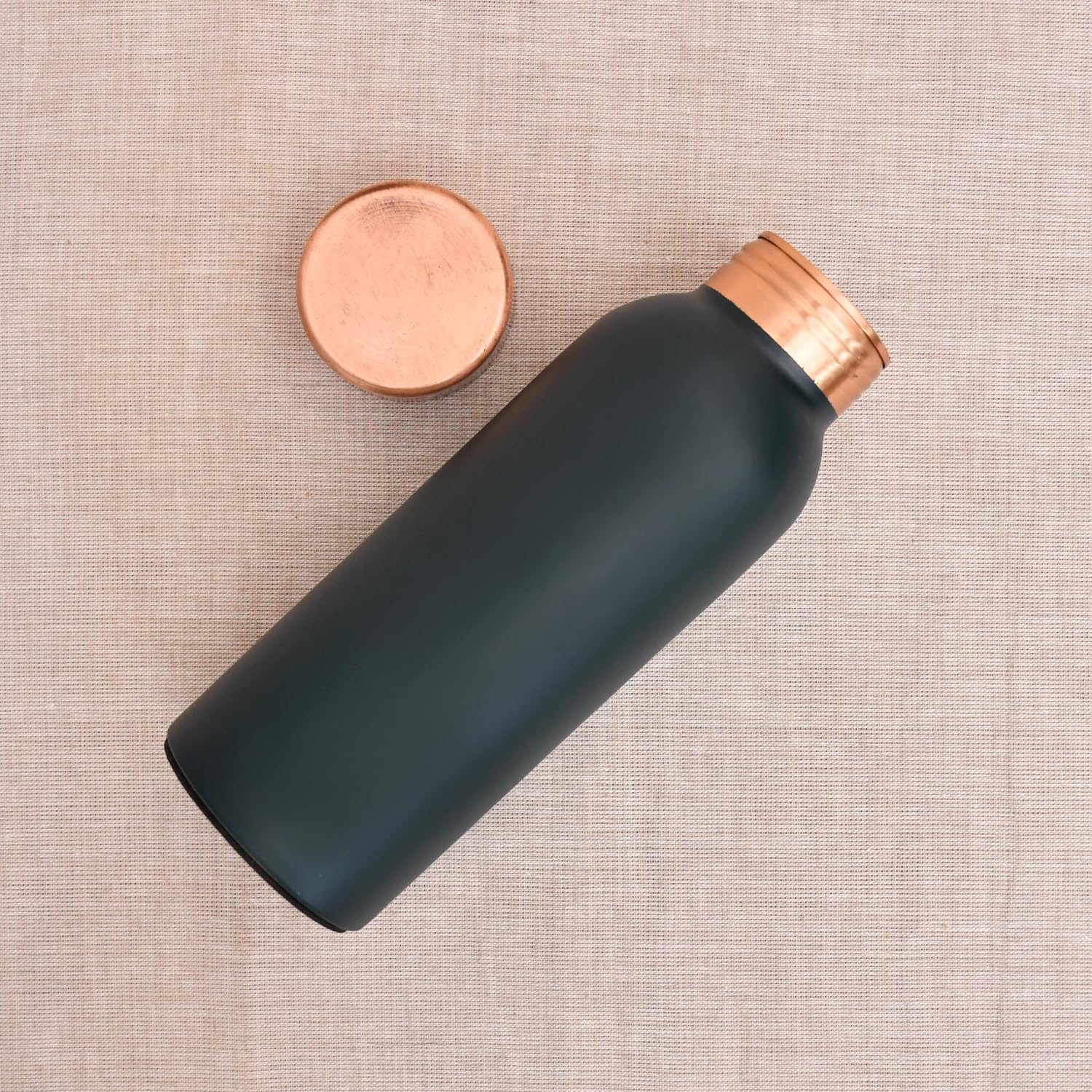 Deep Green Copper Water Bottle - 500ml