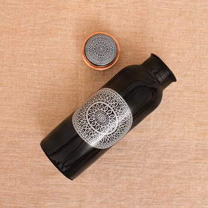 Classic Back Printed Copper Water Bottle - 750ml