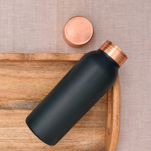 Deep Green Copper Water Bottle - 500ml