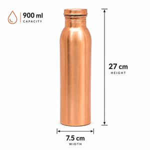 Classic 900 ml Copper Bottle (Pack of 1)