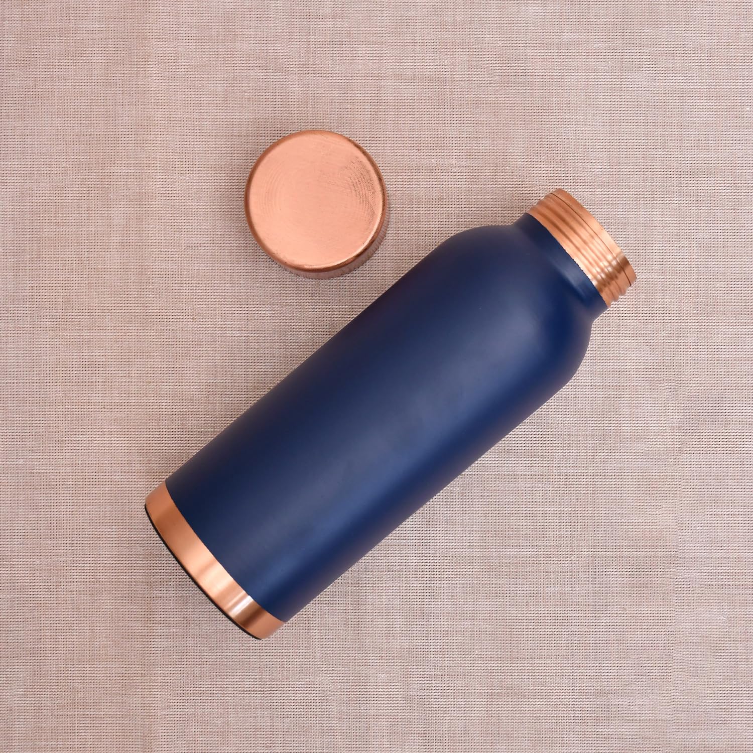 Royal Blue Copper Water Bottle - 500ml