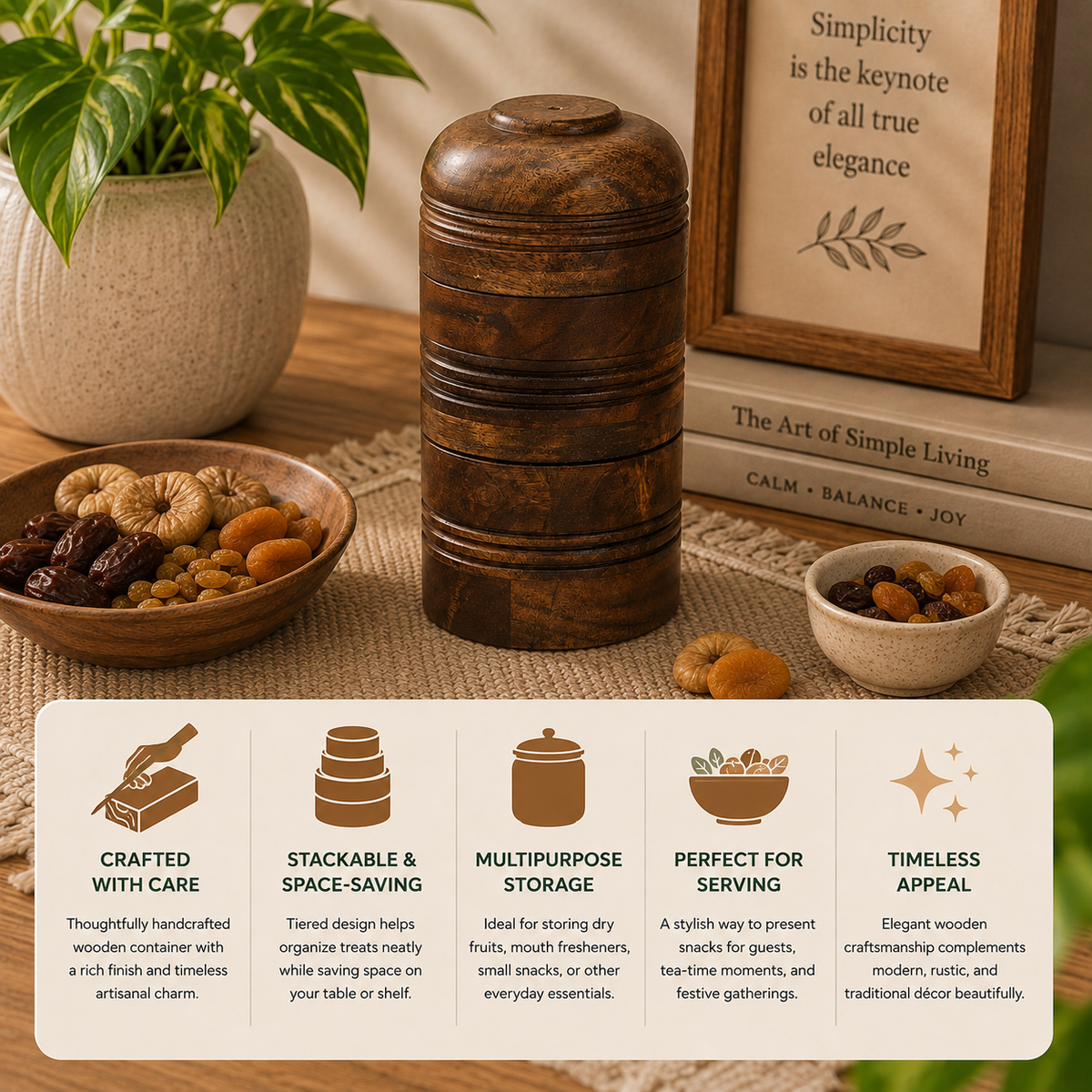 ROME STACKABLE JAR 3 TIER SM