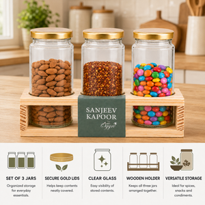 Seasoning Shaker Set Glass  (Set of 3)