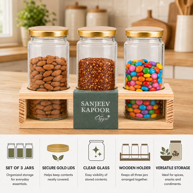Seasoning Shaker Set Glass  (Set of 3)