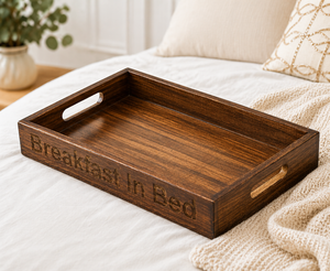 Rectangular Mango Wood Serving Tray - (20 x 12 x 2 Inch)