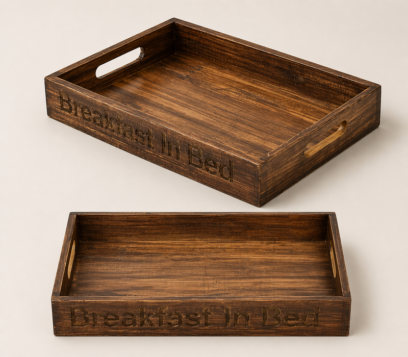 Rectangular Mango Wood Serving Tray - (20 x 12 x 2 Inch)