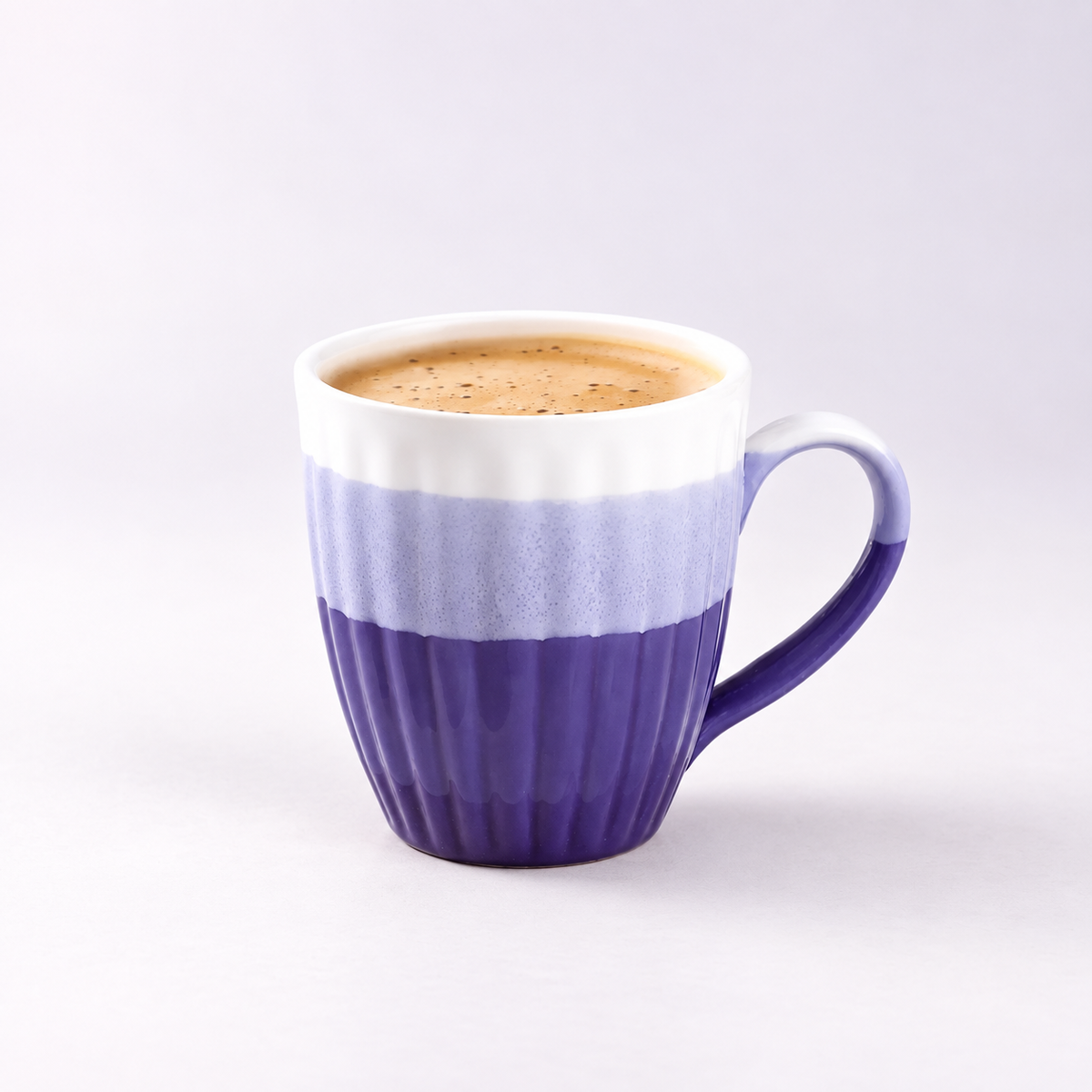 Sanjeev Kapoor by OGGN Glam Blue And White Design Stoneware, Ceramic Coffee Mug (300 ml)