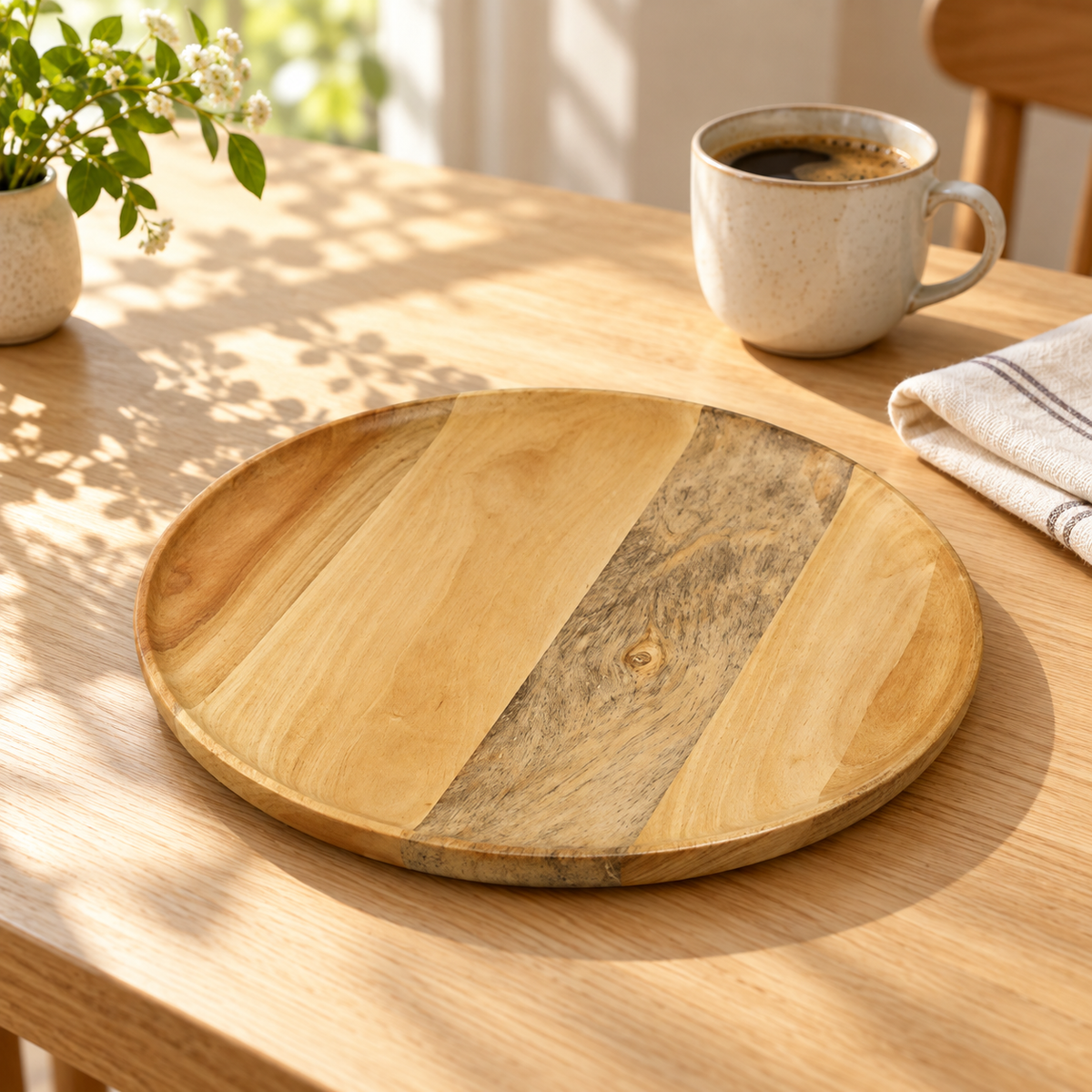OGGN Neem Wooden Plate 8 