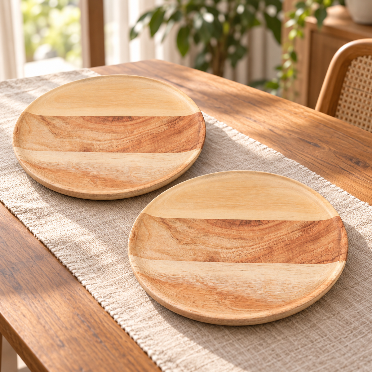 OGGN Neem Wooden Plate 8 