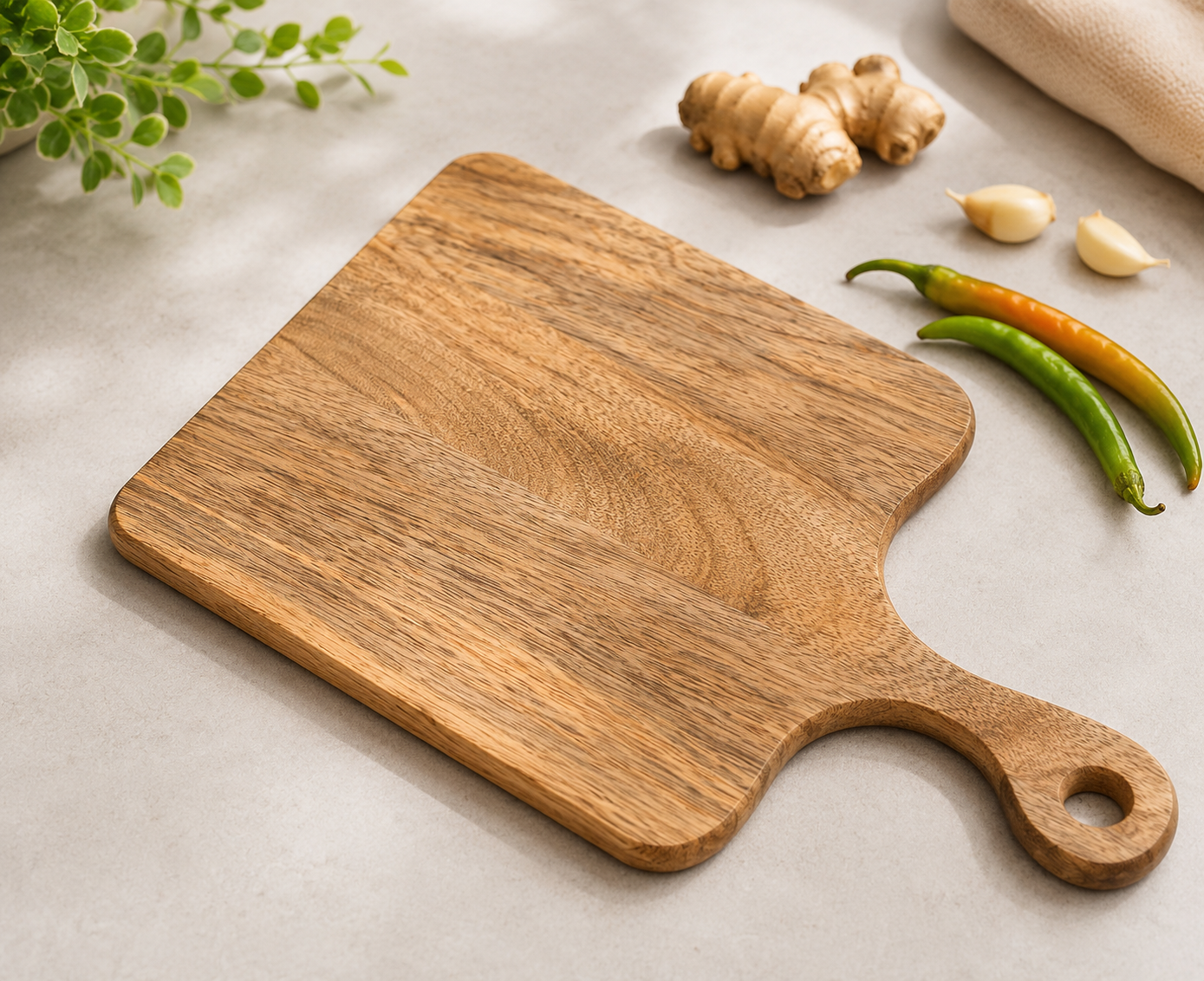 MANGO WOOD CHOPPING BOARD - 14X8 inch