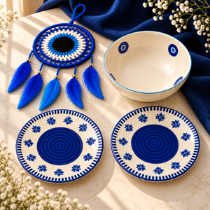 Sanjeev Kapoor by OGGN Bowl, Plate Serving Set & & Wall Hanging Pack