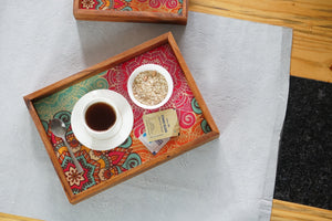MULTI COLOR MARQUE WOODEN TRAY