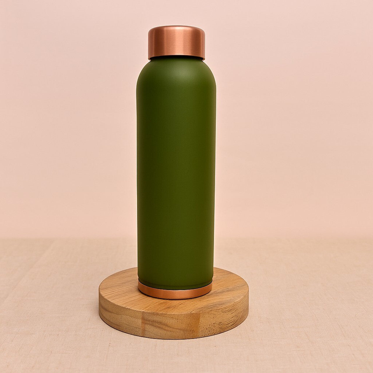 Olive Matt Green Copper Bottle – 950 ml