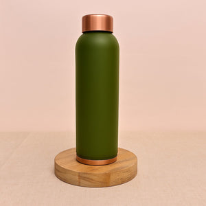Olive Matt Green Copper Bottle – 950 ml
