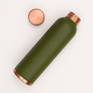 Olive Matt Green Copper Bottle – 950 ml