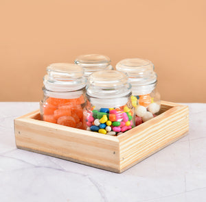 Seasoning Shaker Set Glass  (5 Piece)