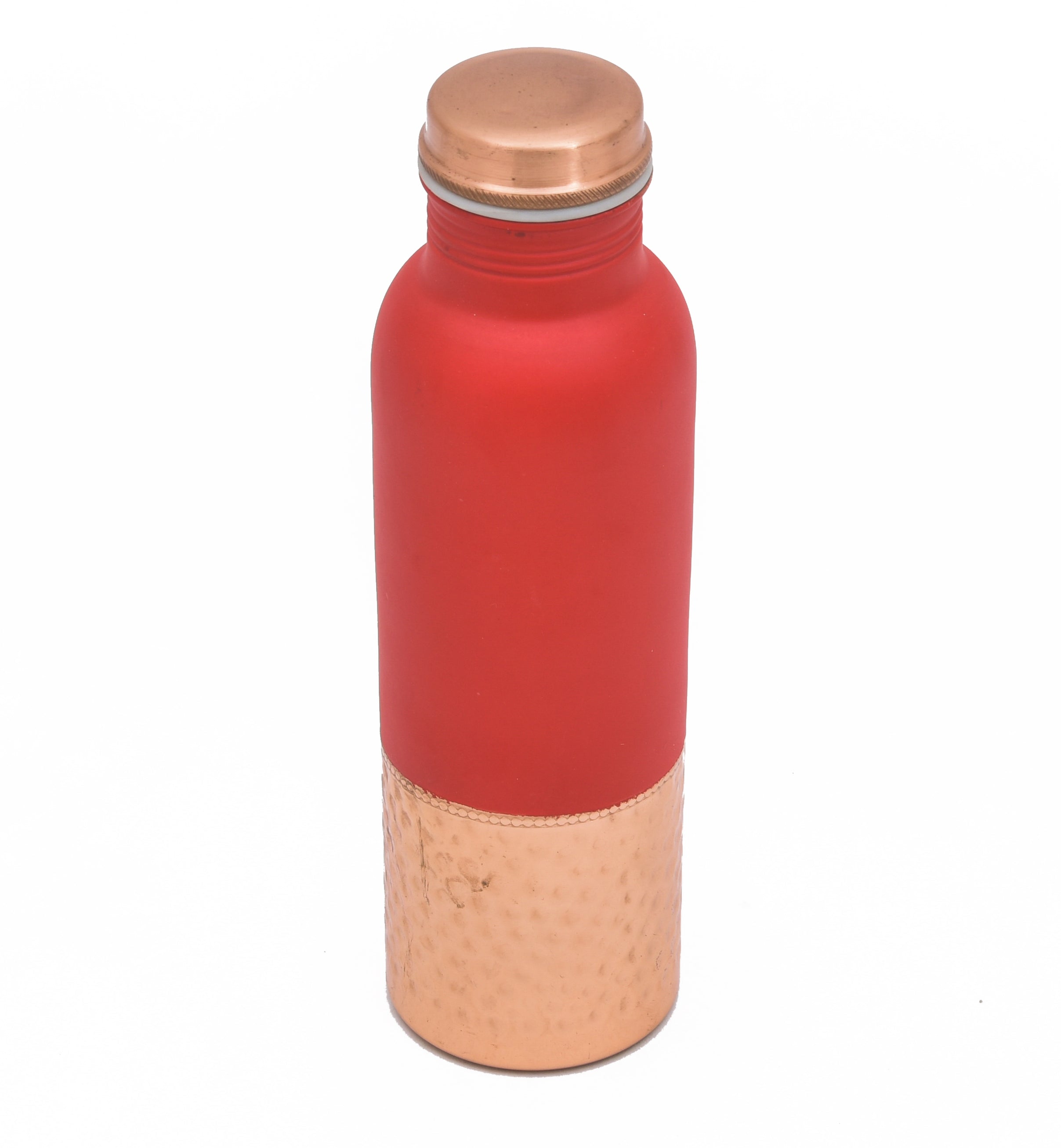 Pure Bottom Hammered Copper Water Bottle  - 950ml