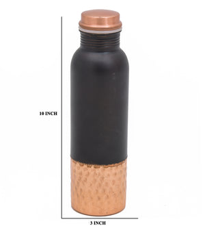 Pure Bottom Hammered Copper Water Bottle  - 950ml