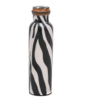 Designer Printed Copper Water Bottle - 1 Litre