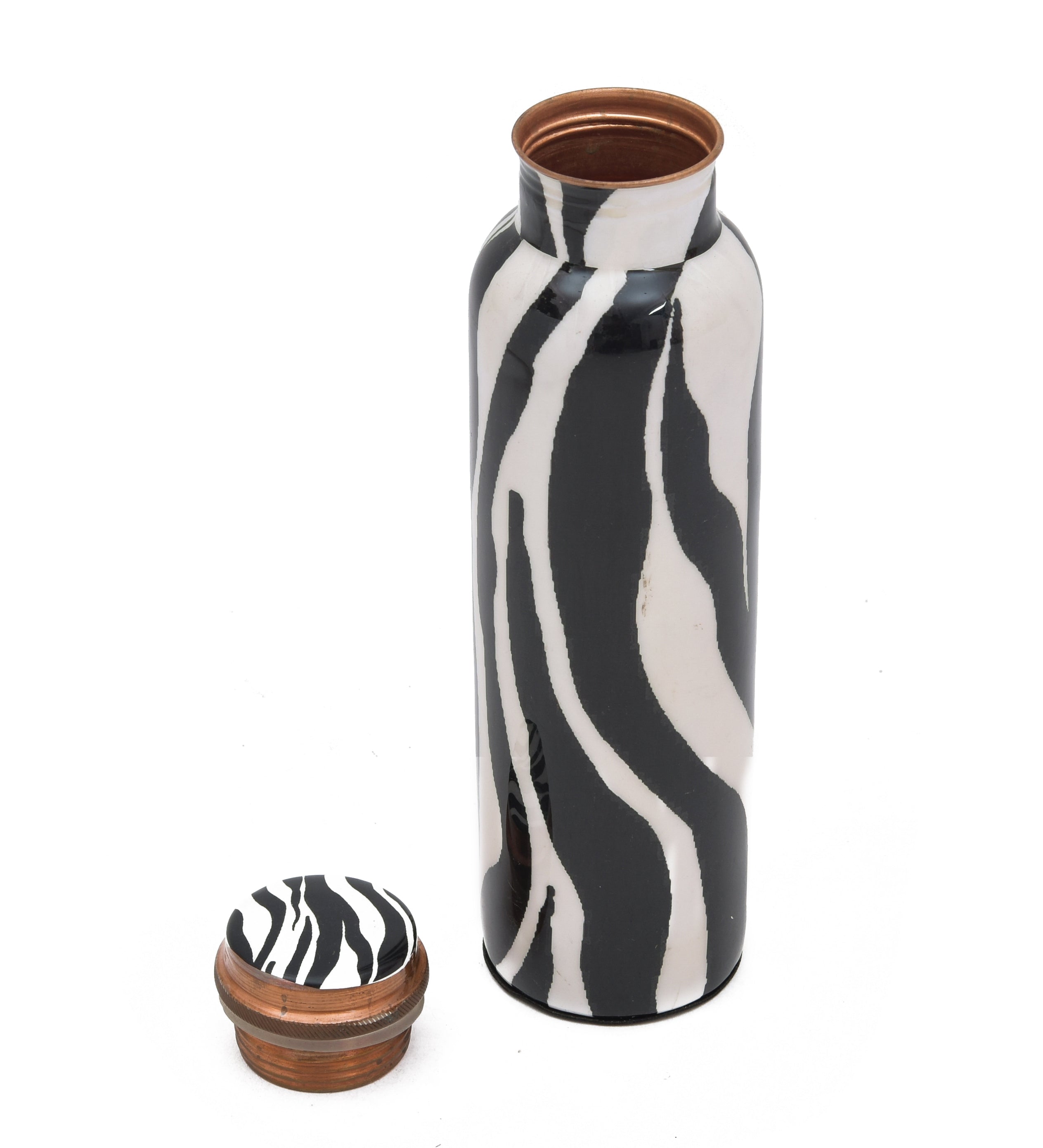 Designer Printed Copper Water Bottle - 1 Litre