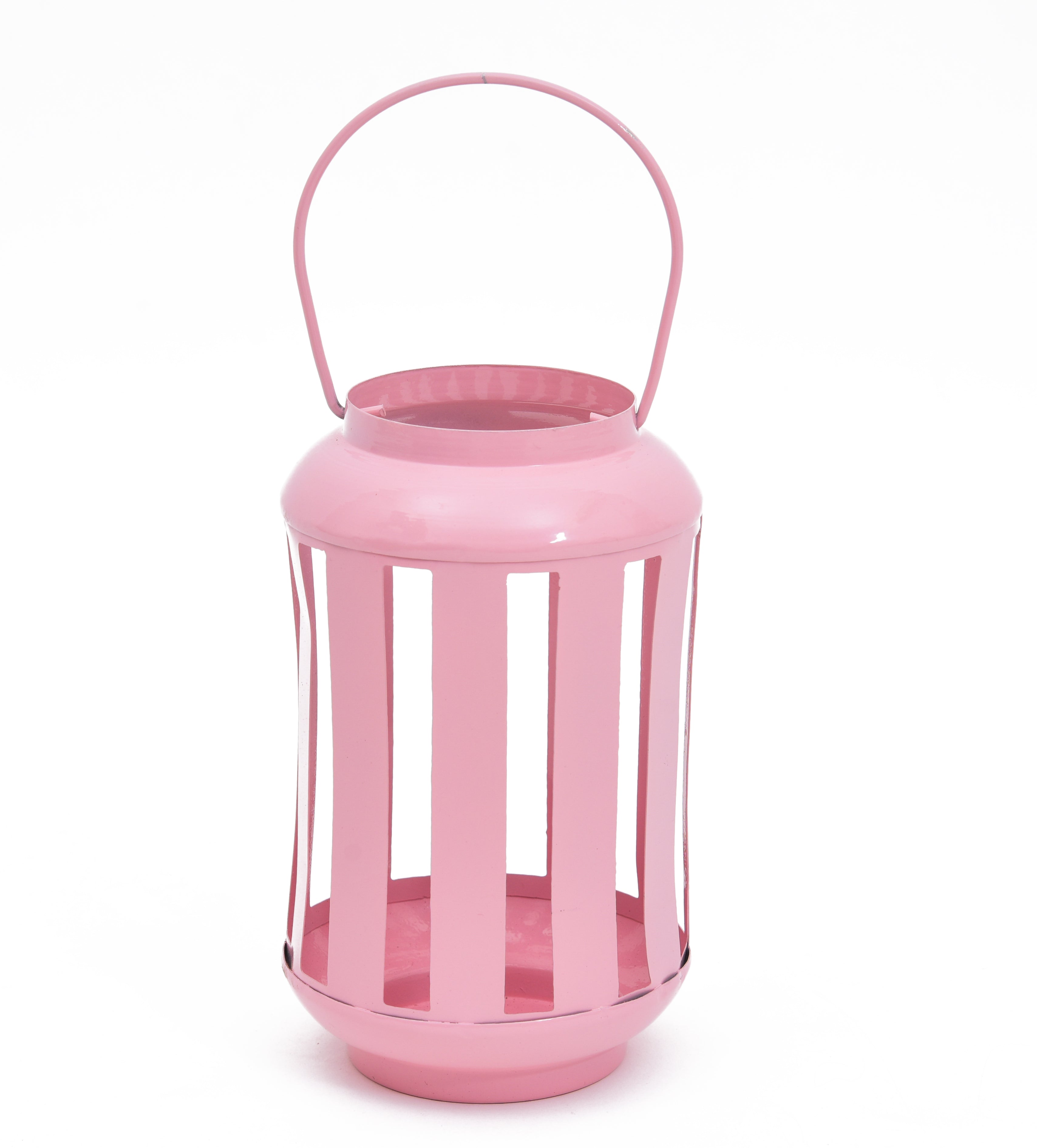 METAL LINING JALI LANTERN - Pink Color