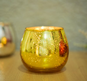 Mercury Glass Candle Holder