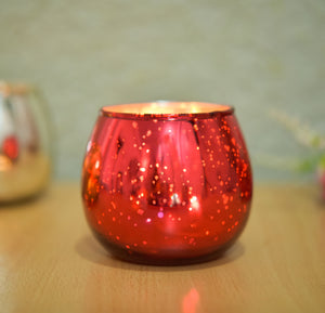 Mercury Glass Candle Holder