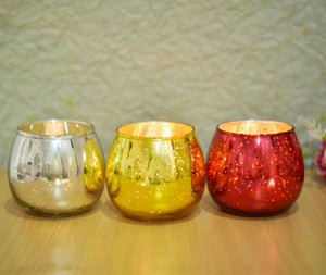 Mercury Glass Candle Holder