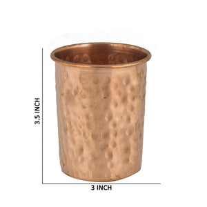 SUTRA COPPER HAMMERED GLASS 250 ML