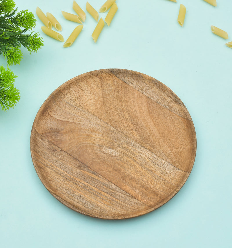 Mango Wood Round Plate 8(inch)