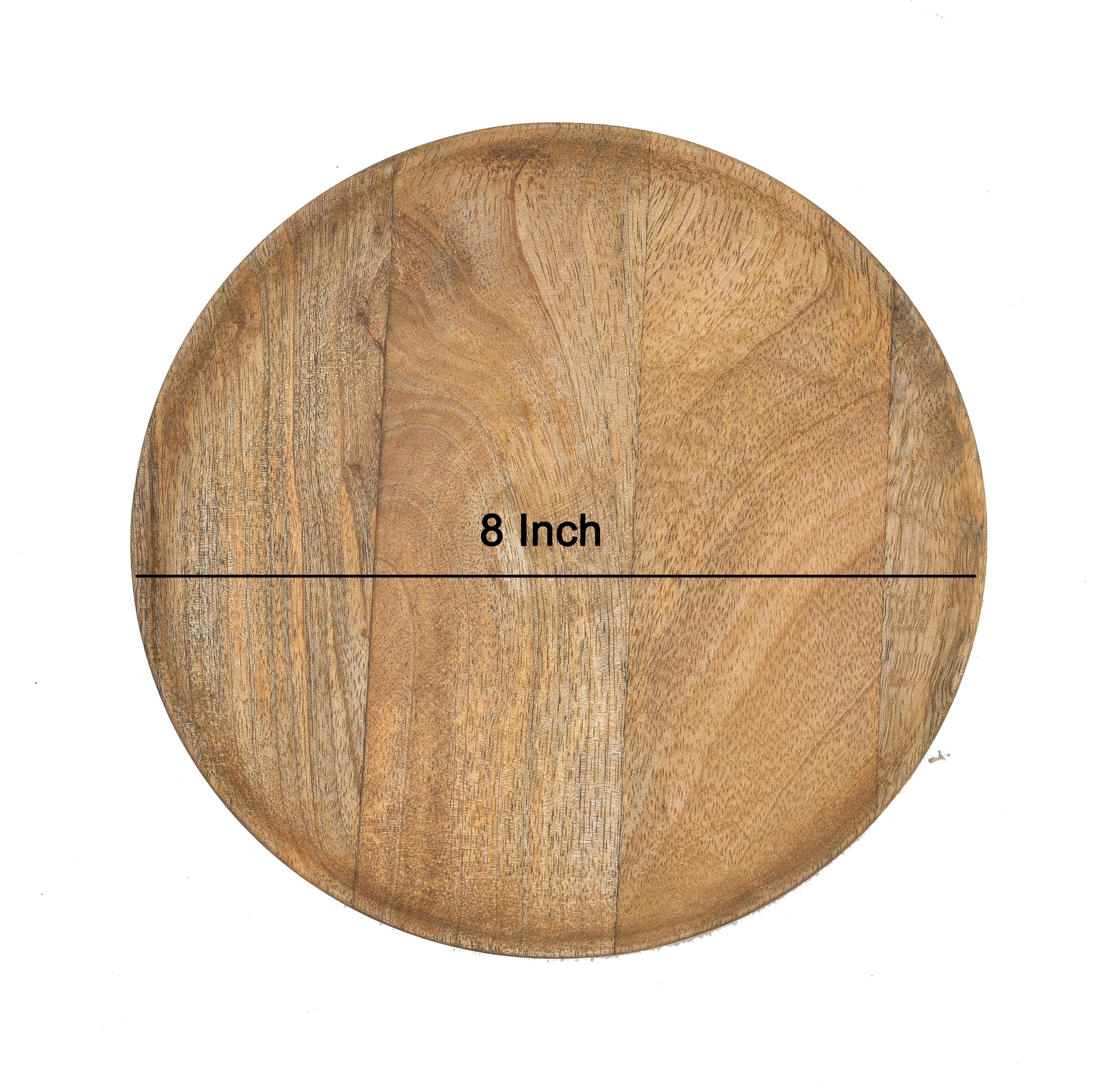 Mango Wood Round Plate 8