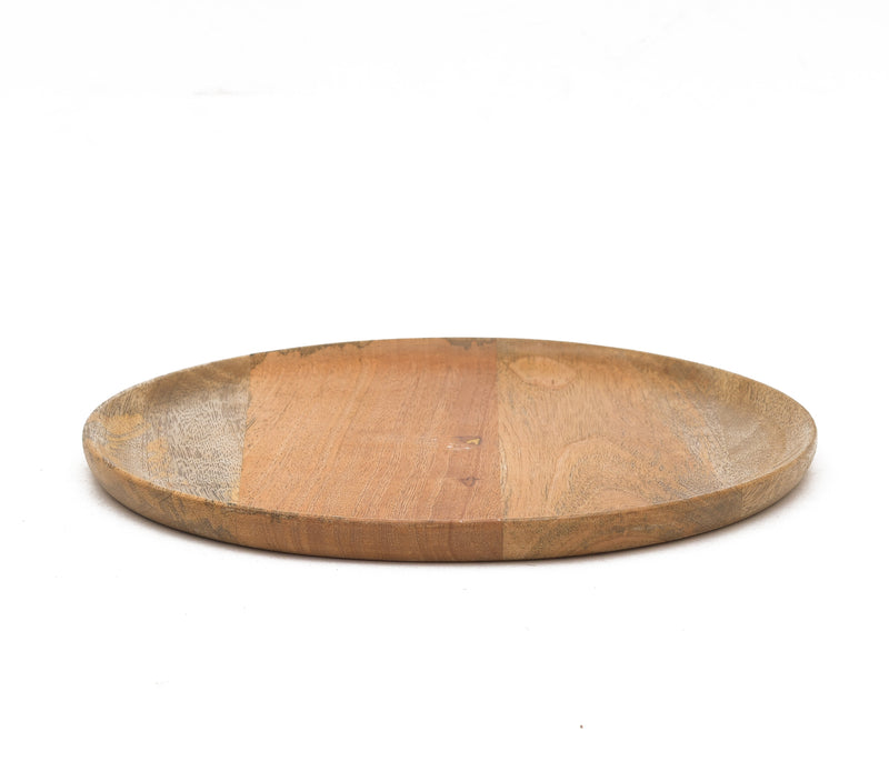 Mango Wood Round Plate - 11