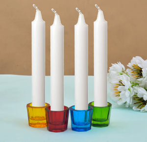 DEEP GLASS PILLAR CANDLE HOLDER SO4