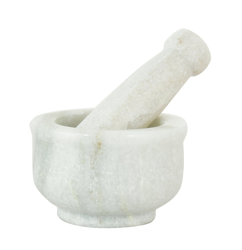 MARBLE OKHALI SET & MORTAR & PESTLE 4*2.5