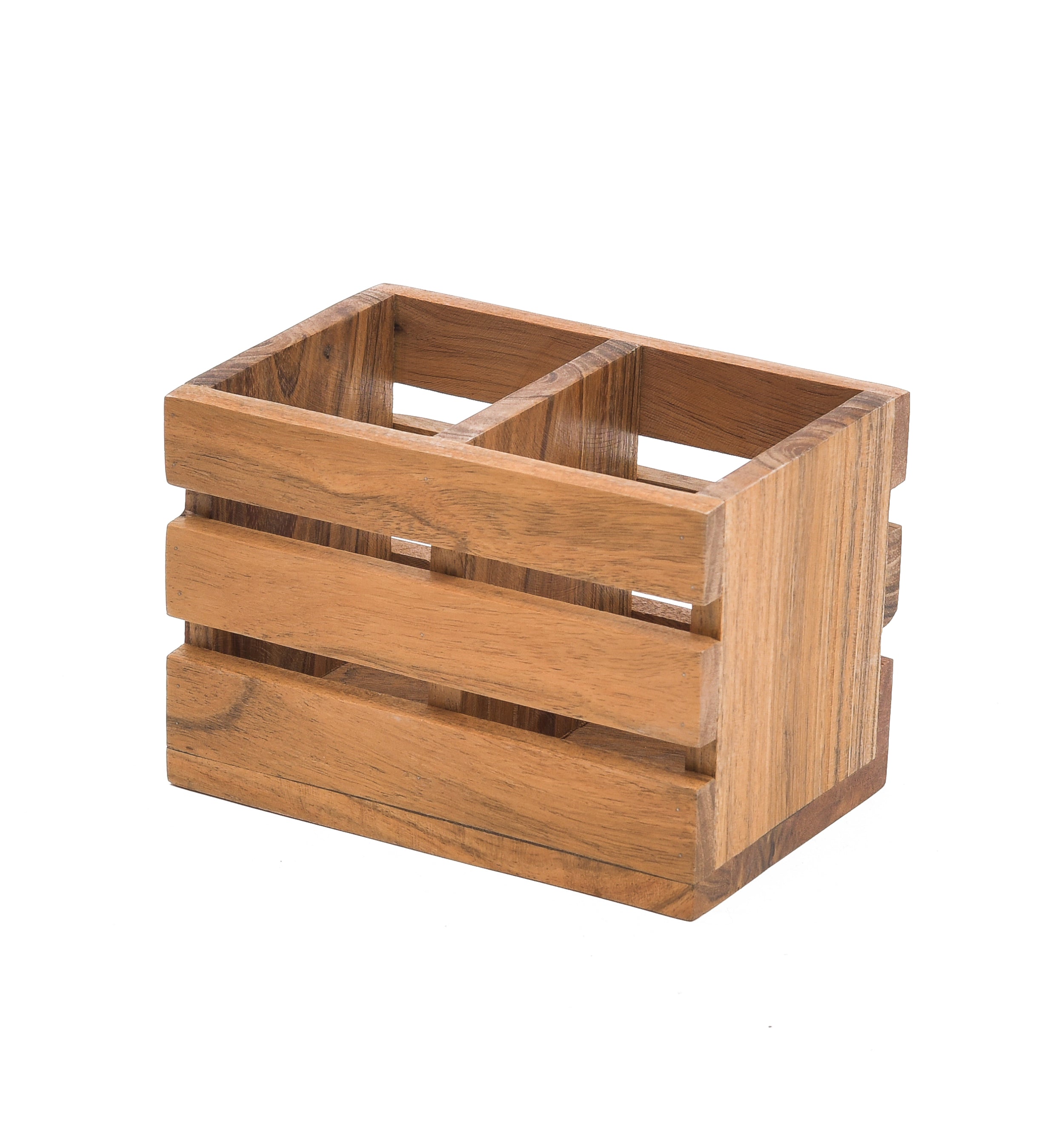 ACACIA WOODEN CUTLERY HOLDER