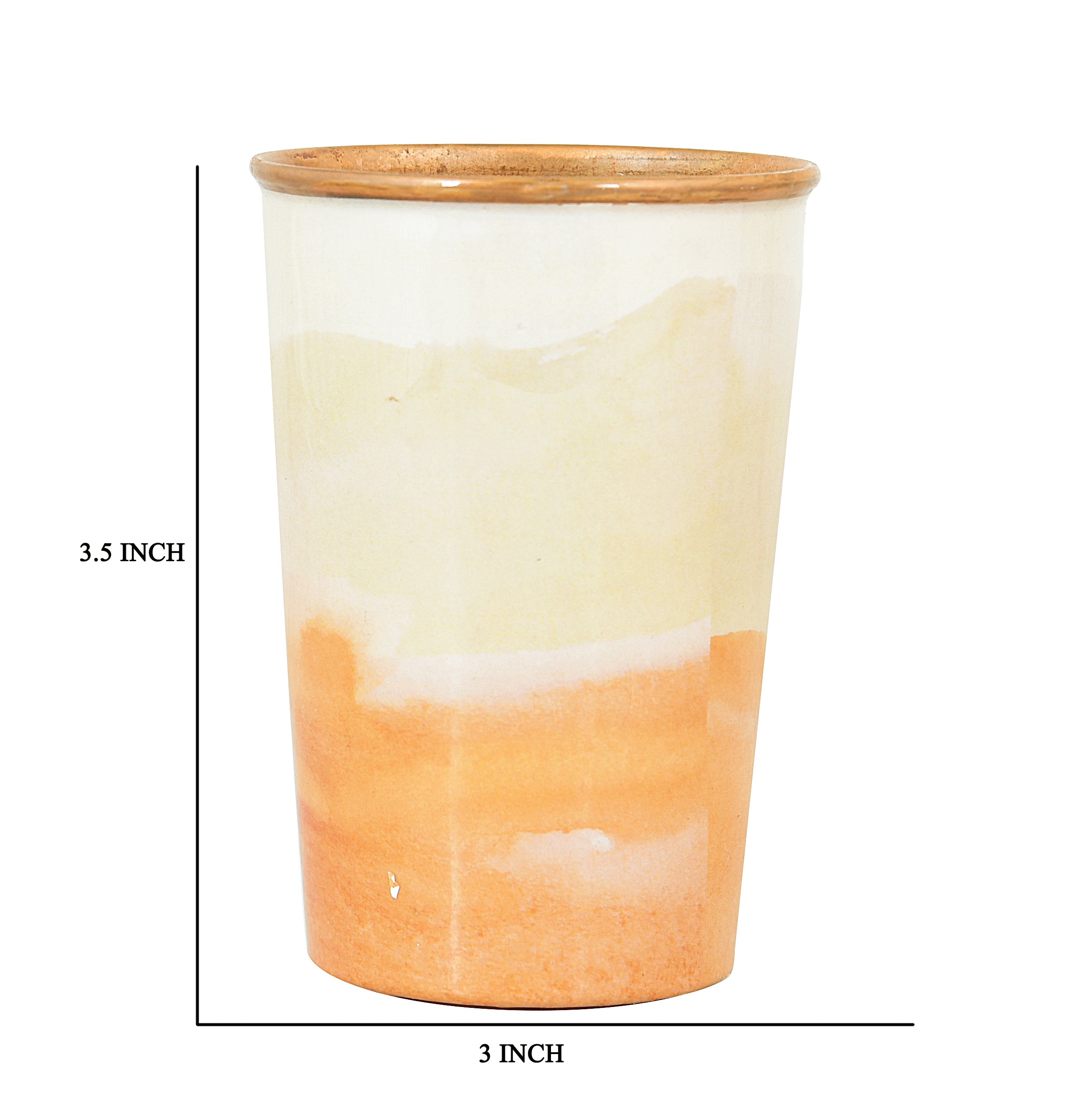 Dessert Printed Copper Water Tumbler 250 ml