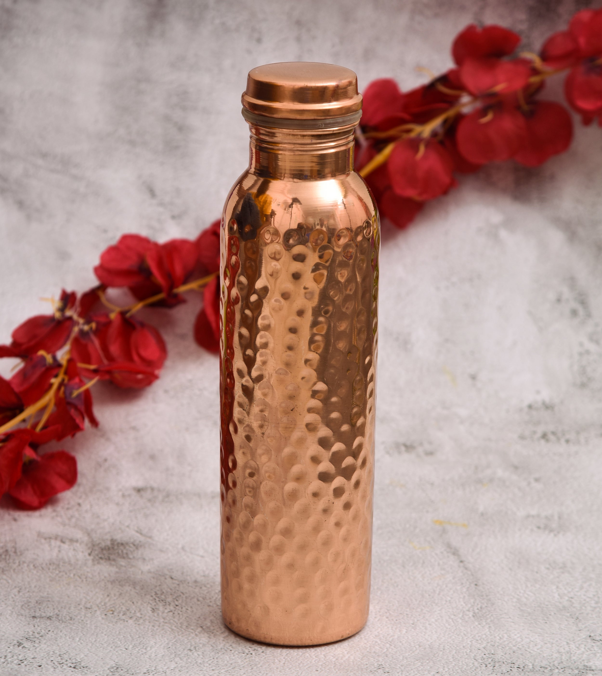 Sutra Copper Water Bottle | Hammered Copper Bottle