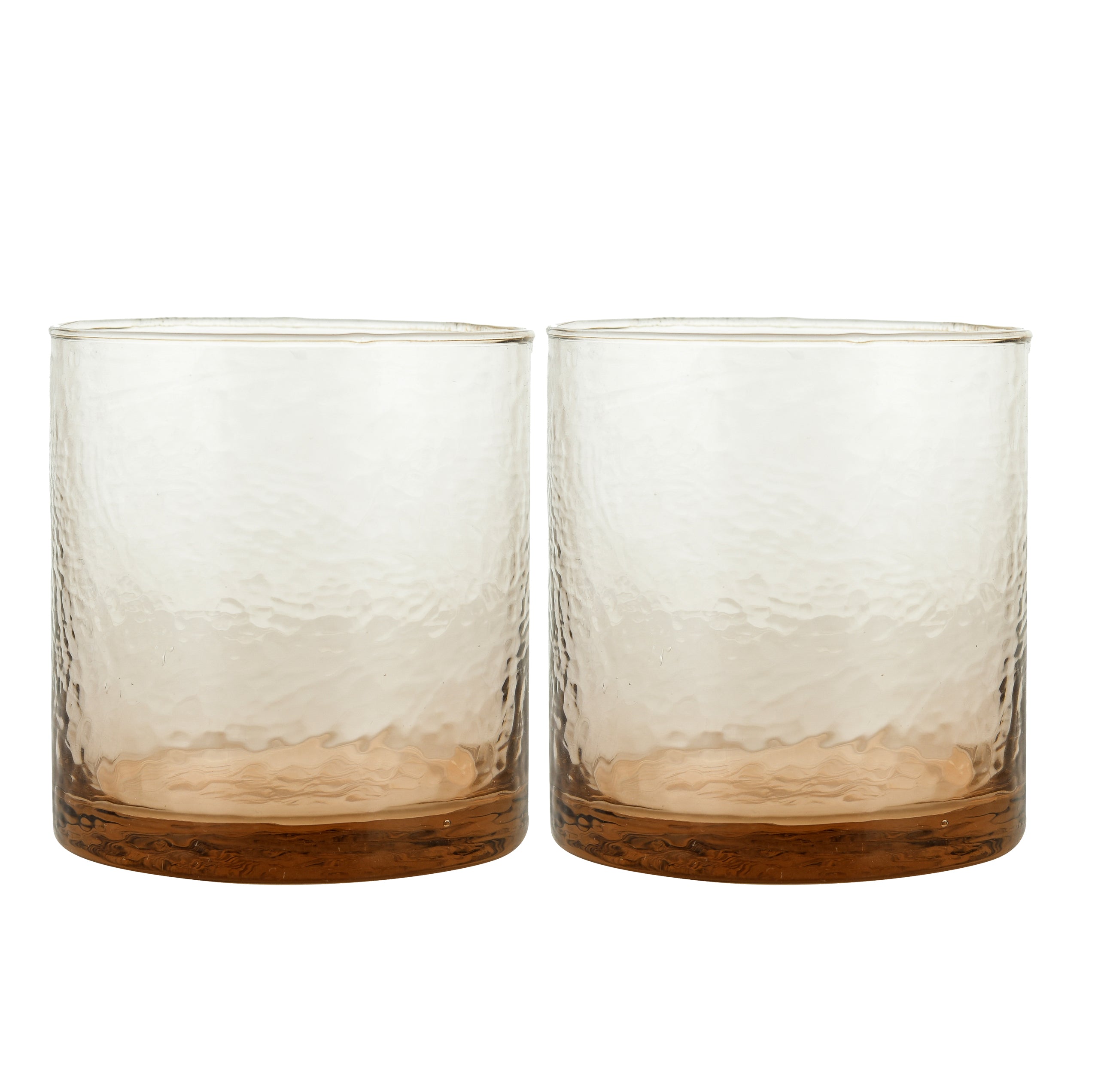BROWN WHISKEY DRINKWARE GLASS SET OF 2