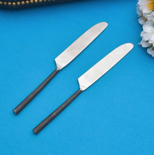 Stainless Steel on Handle Dinner/Butter Knives,Knife Set of 2