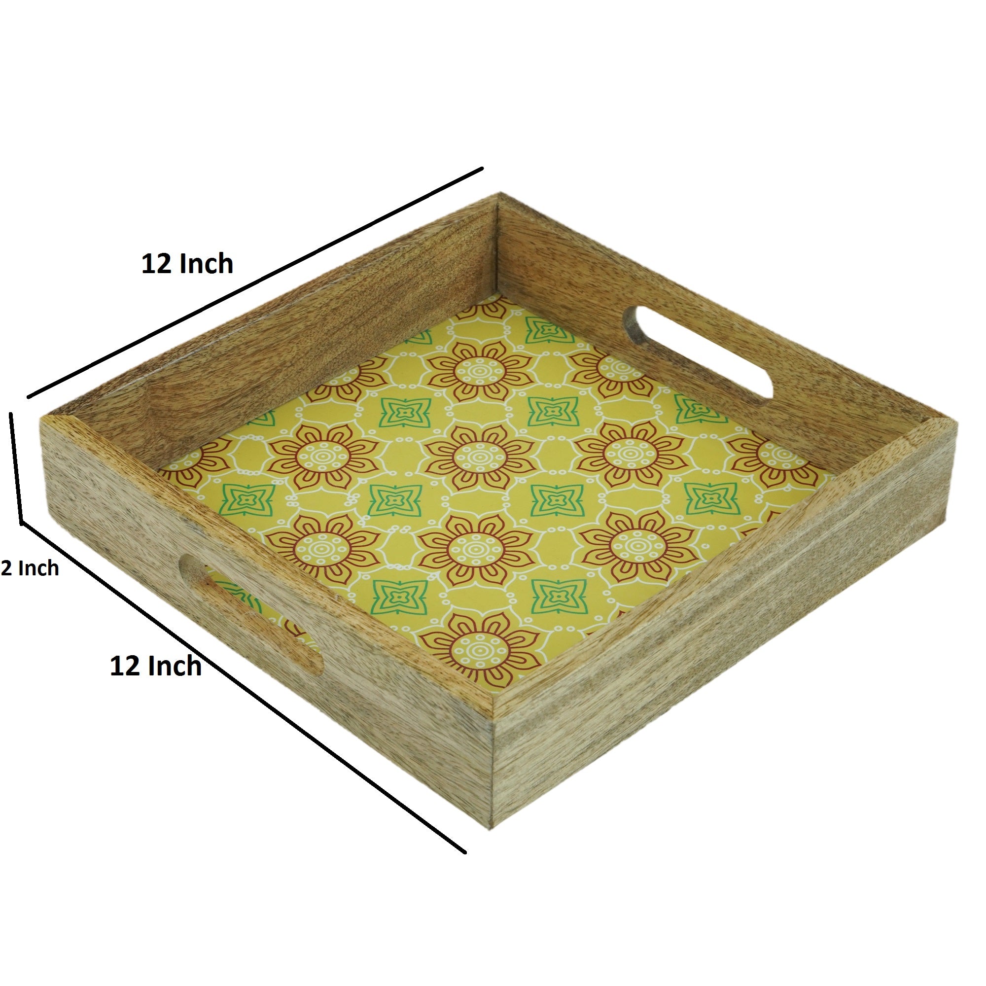 Basant Wooden Serving Tray