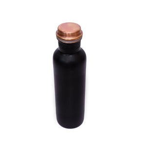 Classic Matt Black Copper Bottle – 950 ml