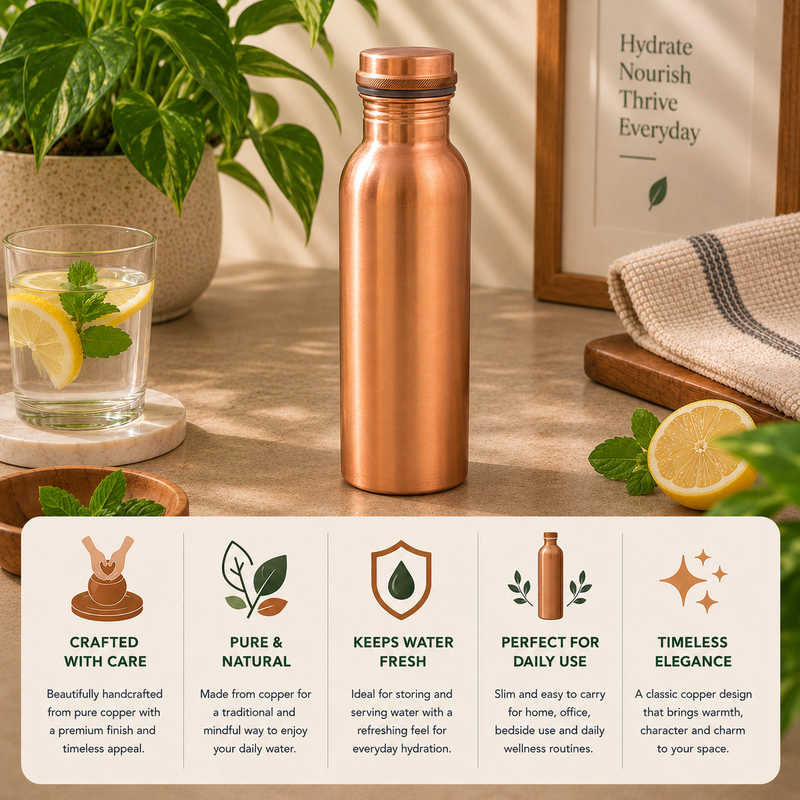 Sutra Copper Plain Bottle