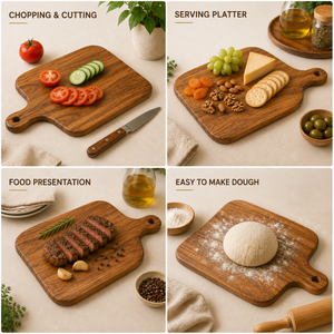 Acacia Wooden Chopping Board - 17X9 INCHES