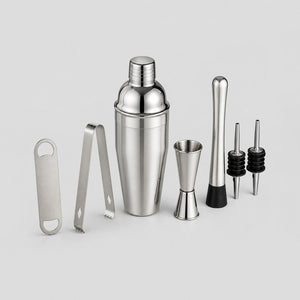 OGGN Stainless Steel Cocktail Shaker & Bar Tool Set 7-Piece Bar Set (Stainless Steel)