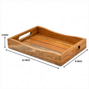 Wooden Tray With Live-edge  - 12*8 Inch
