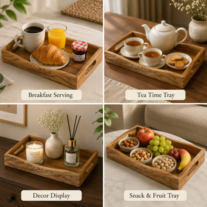 Wooden Tray With Live-edge  - 12*8 Inch